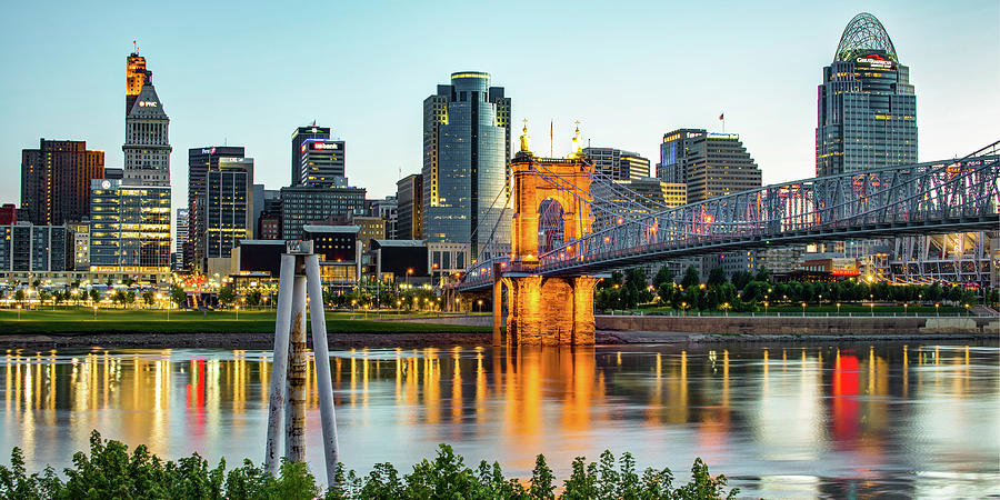 Cincinnati morning panorama